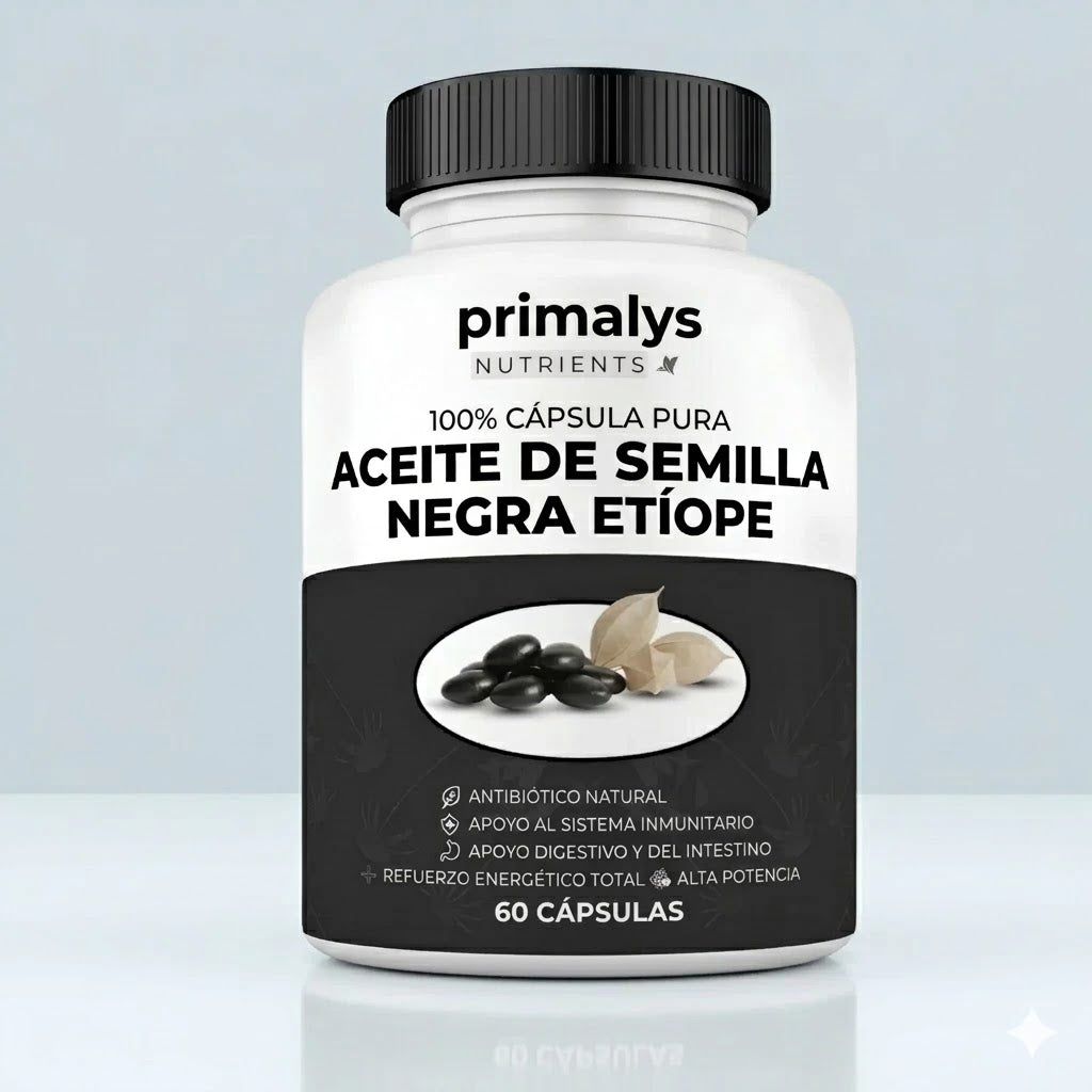 Semilla Negra Etíope — La fórmula natural con 4,64% de timoquinona para tu equilibrio interno.